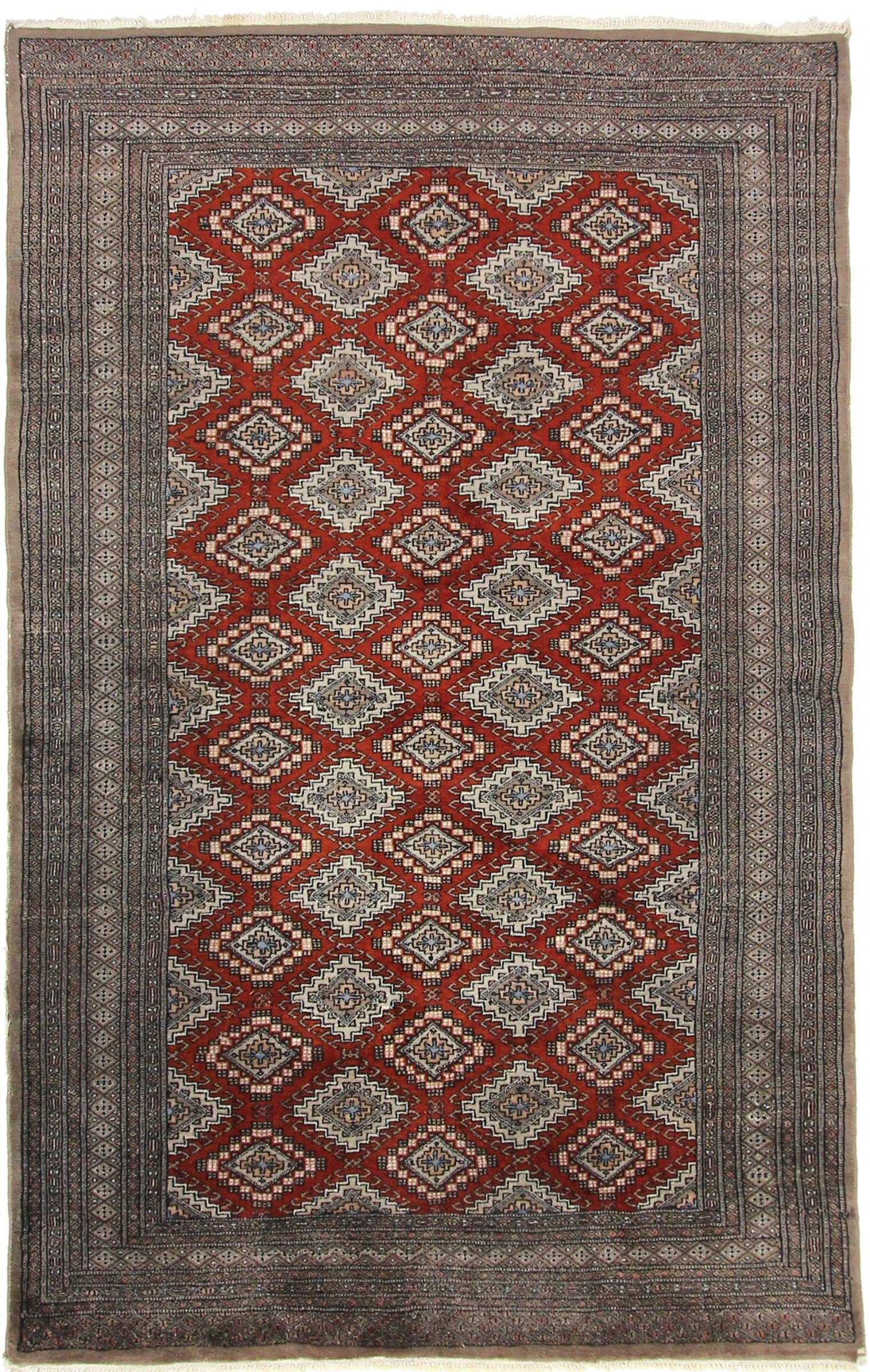 Nain Trading Orientteppich Perserteppich Turkaman 244x156 Handgeknüpft, Höhe: 0.6 mm. Reduzierter Preis € 795,00. Unverbindliche Preisempfehlung € 1.166,00