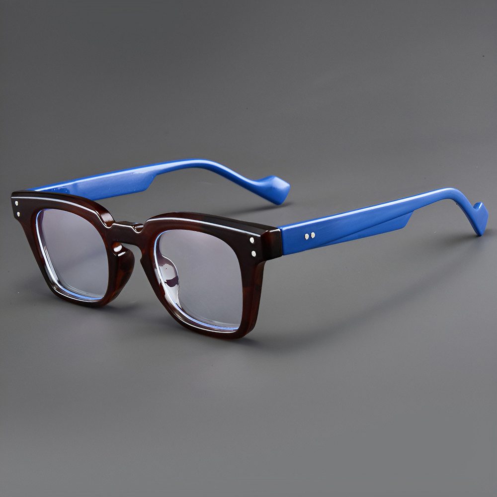 PACIEA Brille Ohne Sehstärke Damen Herren Vintage Mehrfarbig Anti Blaulicht