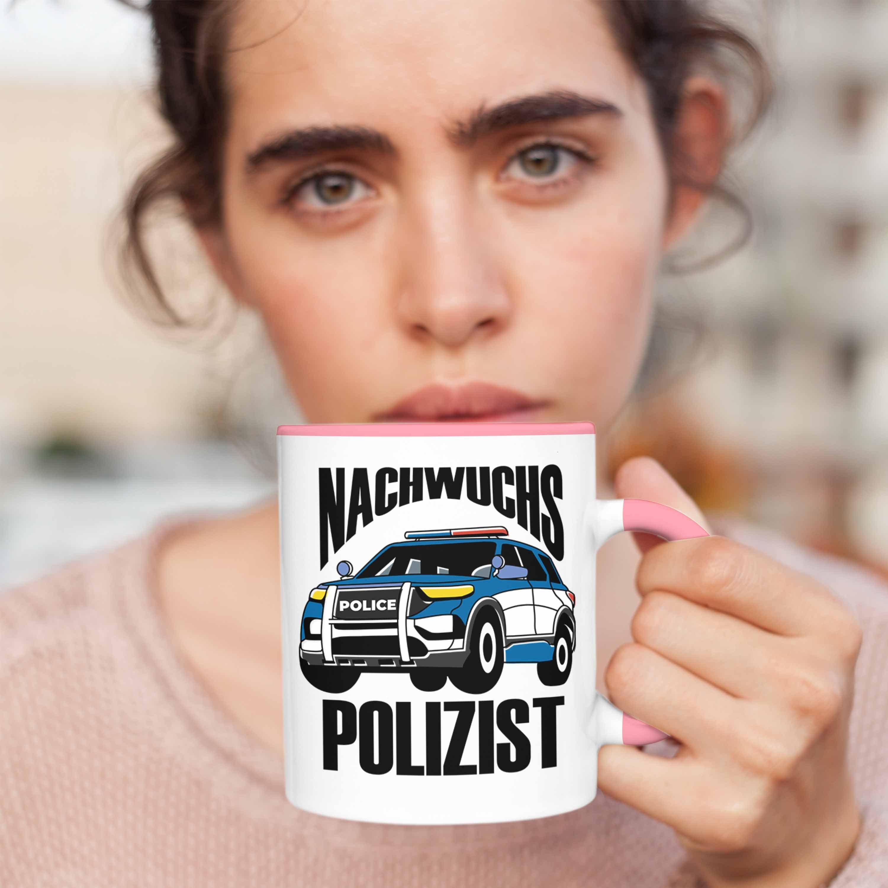 - Sch Jungs Tasse Rosa für Geschenk "Nachwuchs Trendation Polizist" Tasse kleine Einschulung
