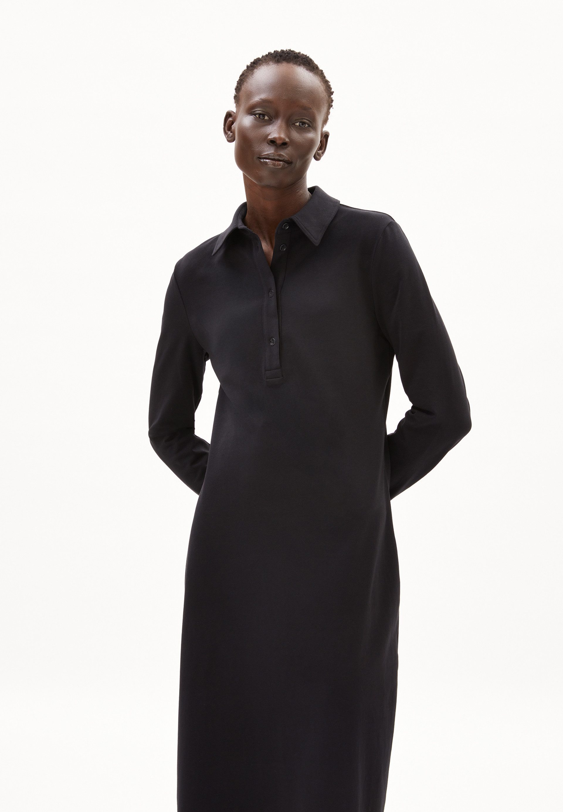 Armedangels Midikleid ANINIAA Jerseykleid aus Bio-Baumwoll Mix Slim Fit Jer günstig online kaufen