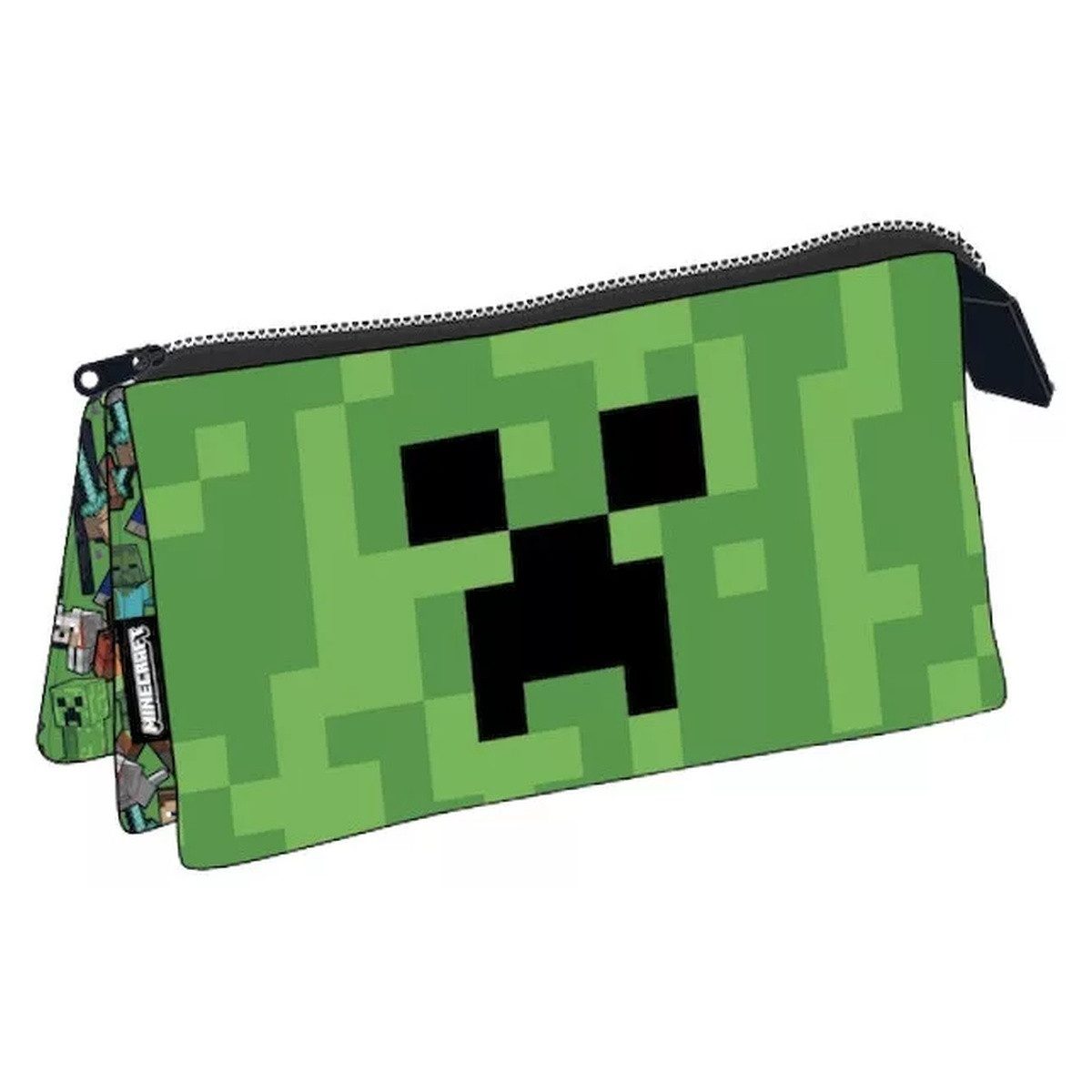 Minecraft Federmäppchen Minecraft Face 3-fach Federmäppchen 22 cm