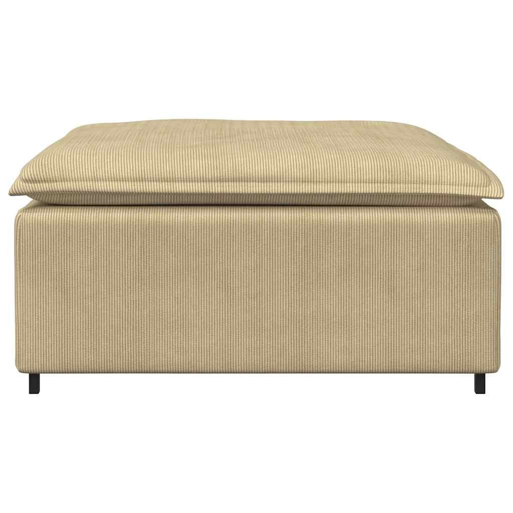 vidaXL Sofaelement Modulares Sofa Fußhocker-Modul Graugrün günstig online kaufen