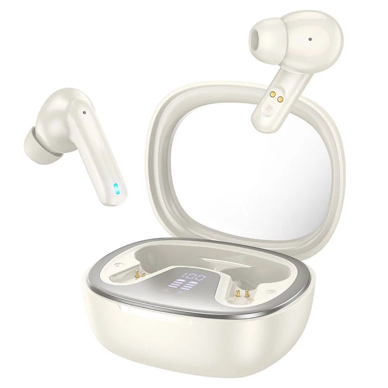 Kabellose Bluetooth Kopfhörer TWS Shadow EQ6 weiß Bluetooth-Kopfhörer