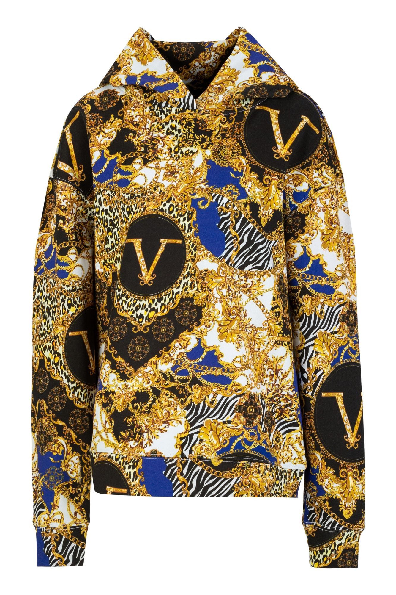 19V69 ITALIA Hoodie BURNER GOLD AOP günstig online kaufen