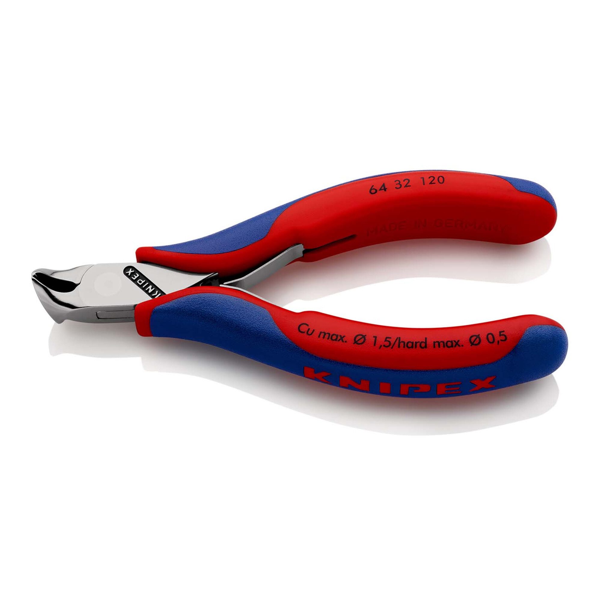 Knipex Seitenschneider KNIPEX 64 32 120 Elektronik-Vornschneider mit Mehrkomponenten-Hüllen 1
