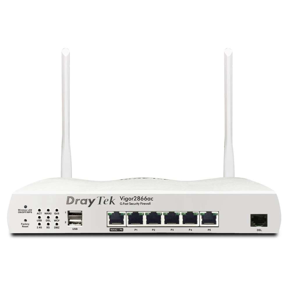 DrayTek DrayTek Vigor 2866Vac WLAN-Router Gigabit Ethernet Dual-Band DSL-Router