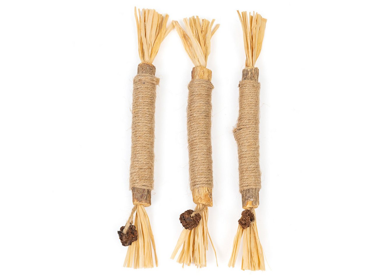 Canadian Cat Company Tier-Aktivitätsspiel Katzenspielzeug Matatabi Stangen, Matatabi Sticks mit Bast (2 Stück)