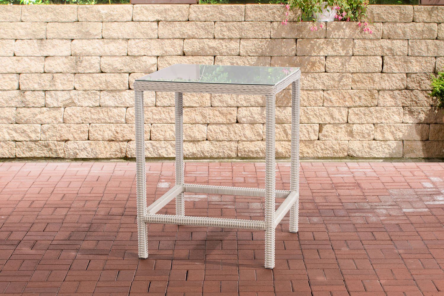 CLP Gartentisch Alia 5mm, mit Glasplatte aus Sicherheitsglas