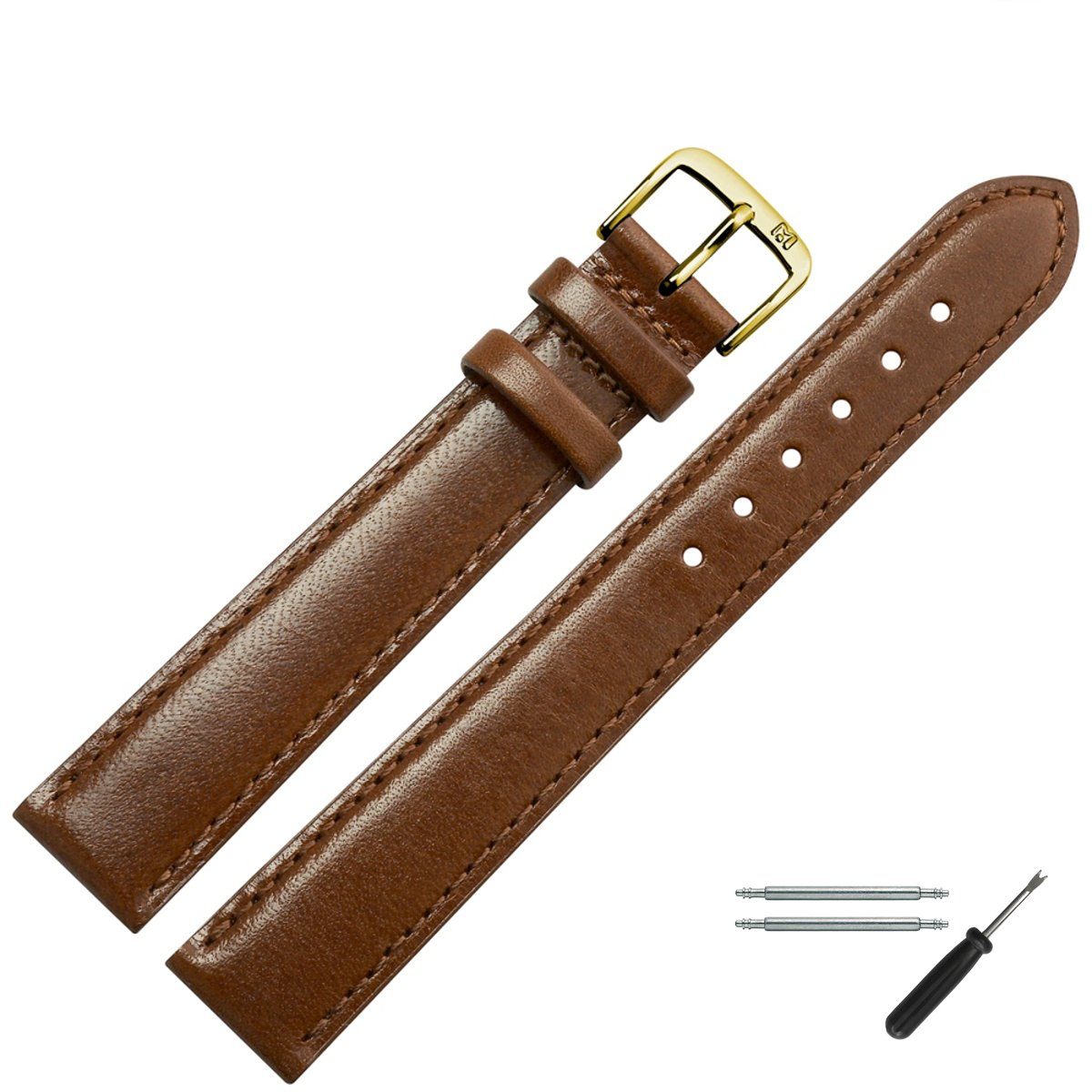 MARBURGER Uhrenarmband 16mm Leder XL Extra günstig online kaufen