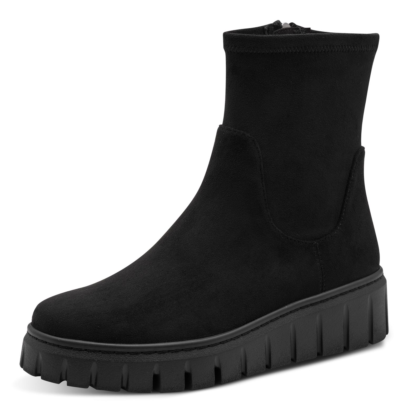 MARCO TOZZI Keilstiefelette Plateau, Boots mit elastischem Stretch-Schaft