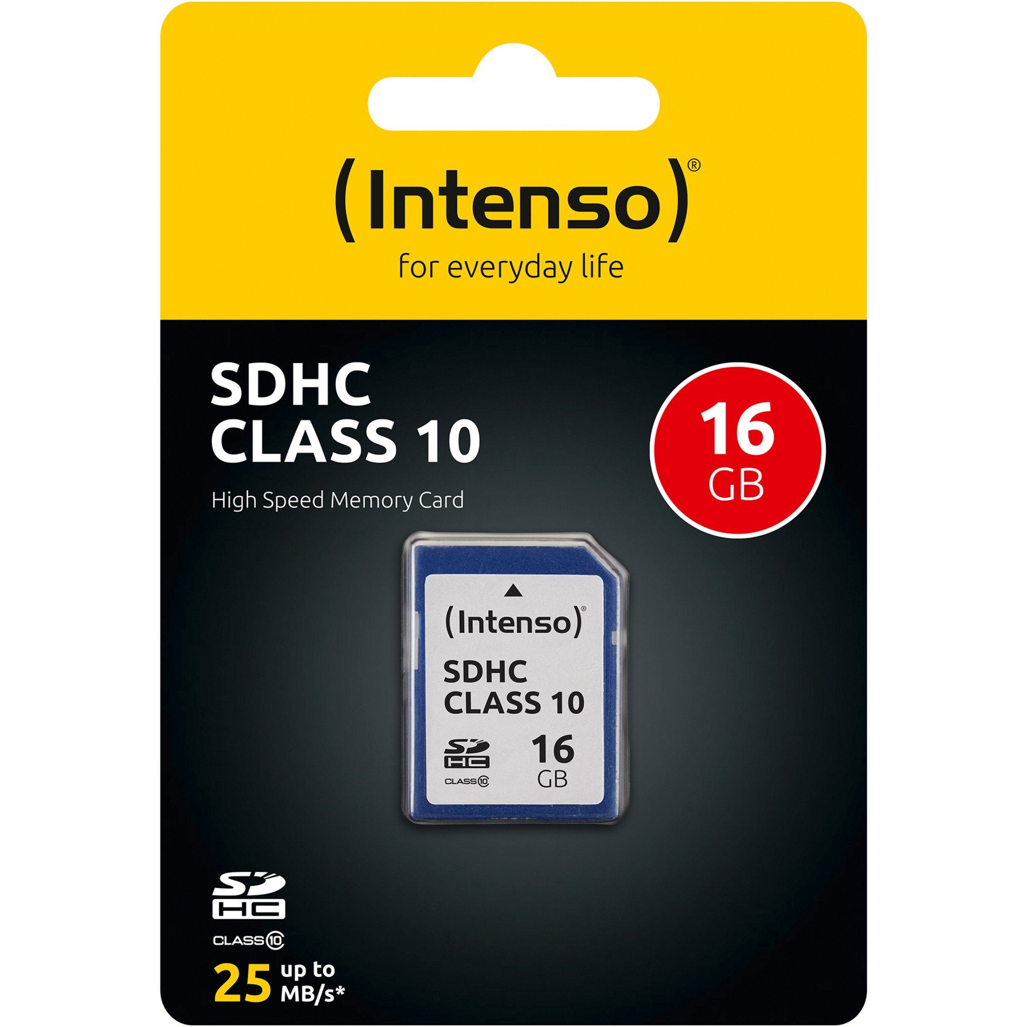 Intenso Intenso Secure Digital SDHC Card 16 GB, externer Speicher (16 GB GB)