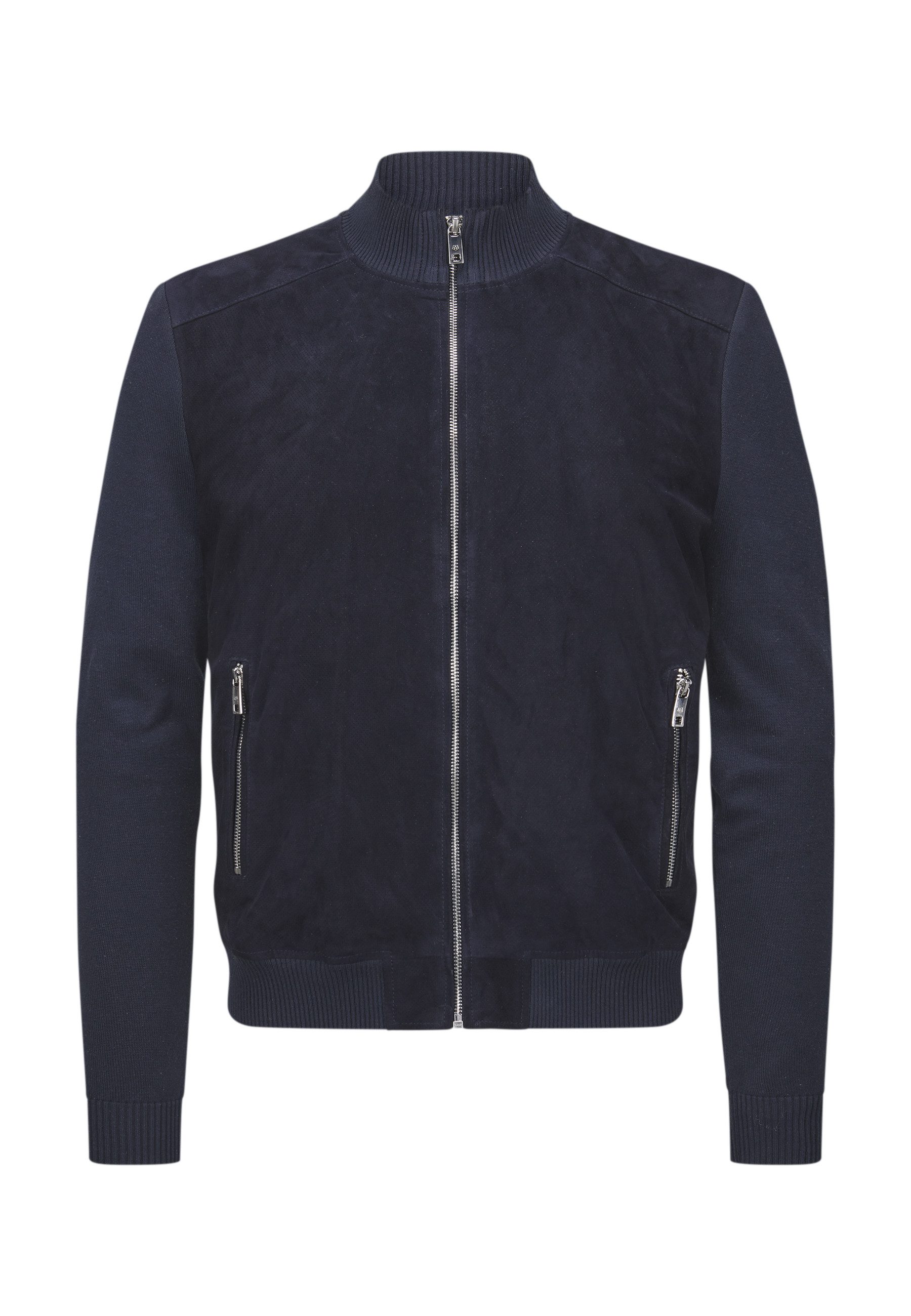 Lederjacke MSRicardo Herren Bikerjacke Jacke Leder klassisch