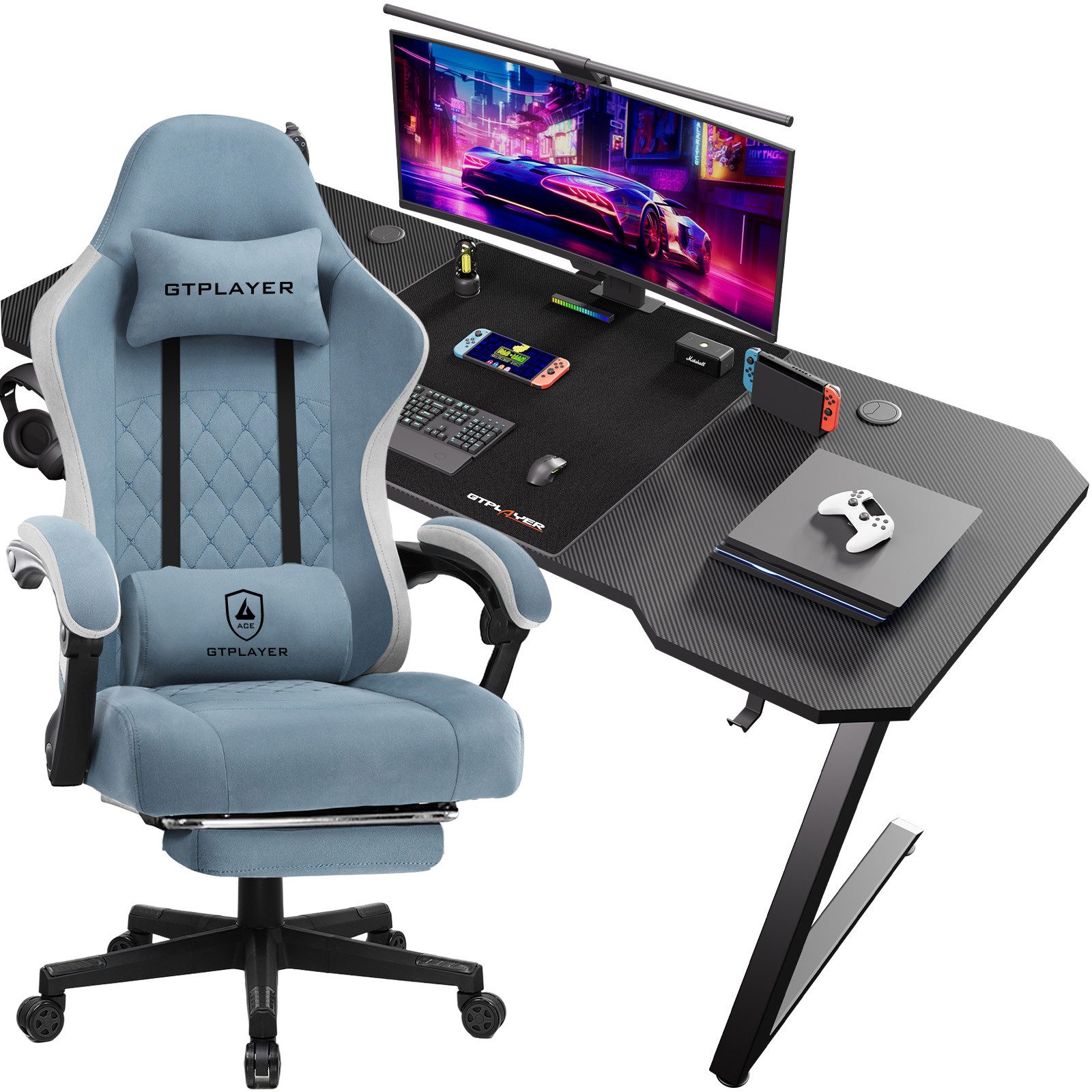 GTPLAYER Gaming-Stuhl Ergonomischer Gaming Sessel Schreibtischstuhl günstig online kaufen
