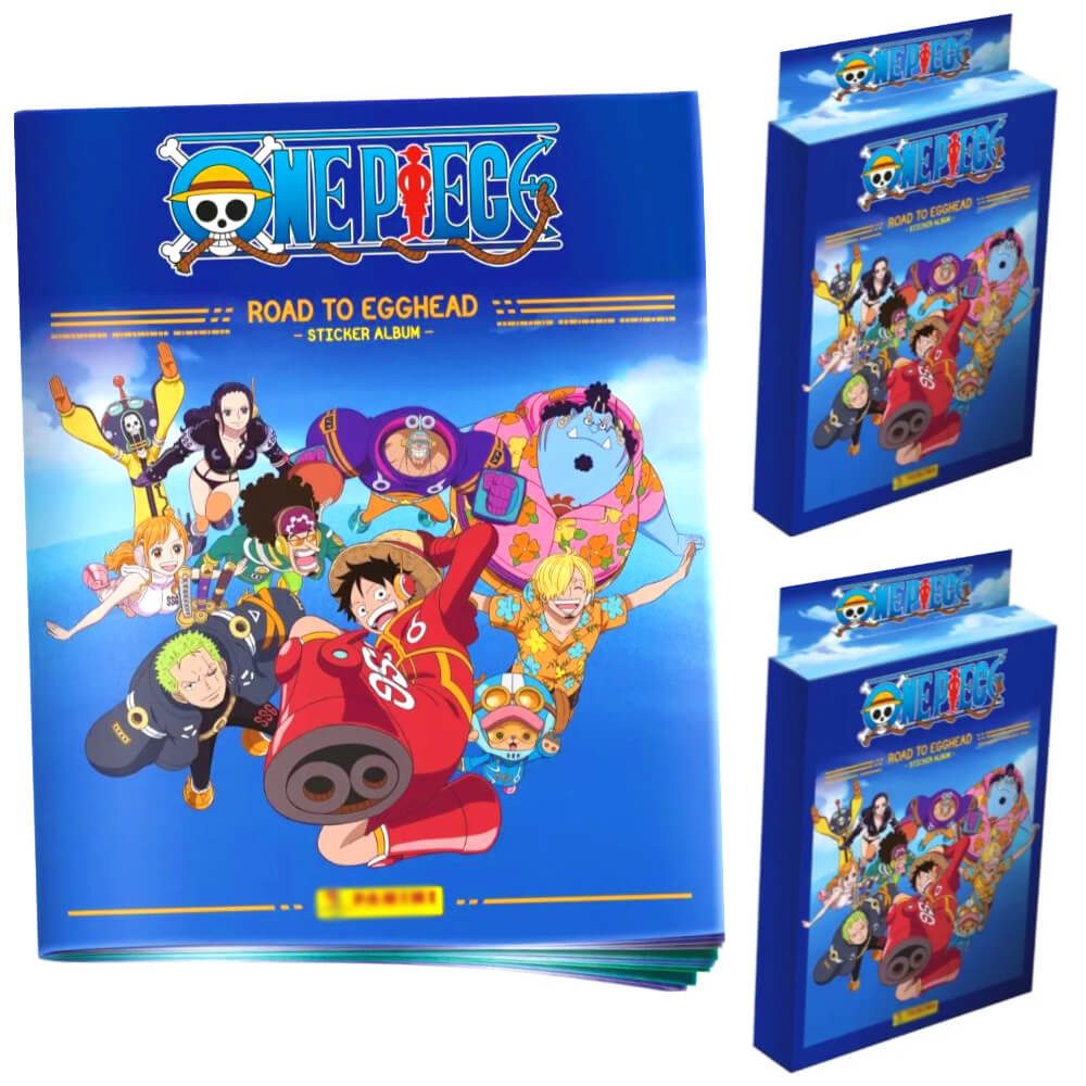 Panini Sticker One Piece Sticker - Road to Egghead Sammelsticker, 1 Album + 2 Blister