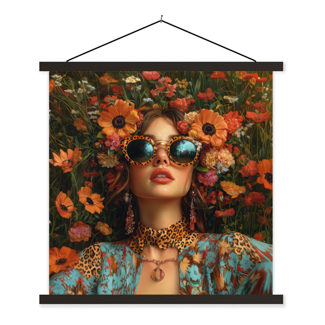 MuchoWow Poster Frauen - Blumen - günstig online kaufen