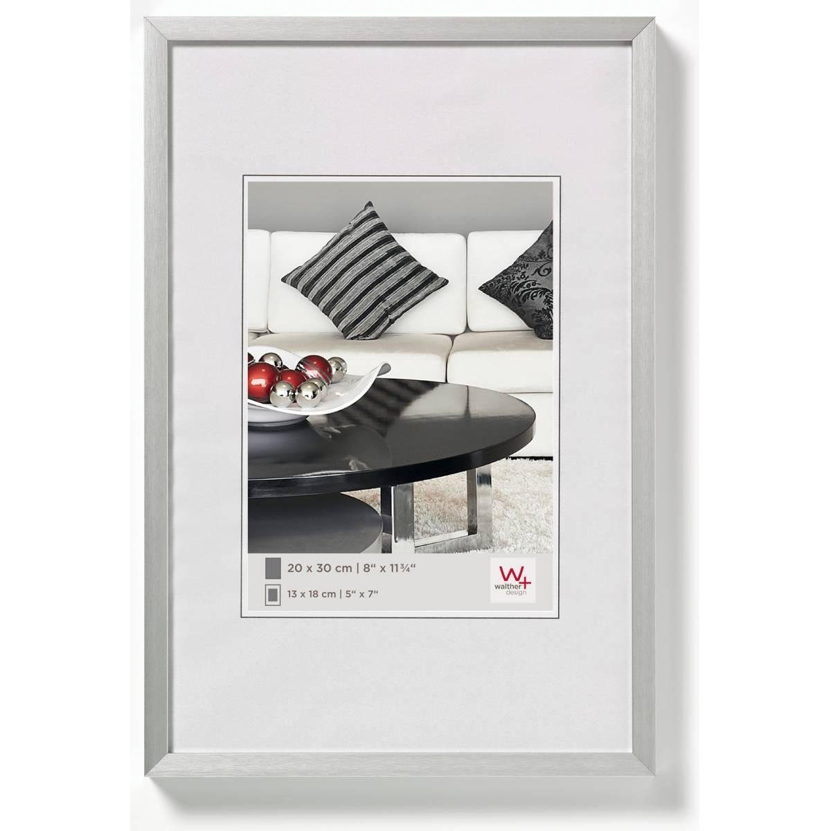 Walther Bilderrahmen Chair AJ318S Aluminiumrahmen 13x18cm silber