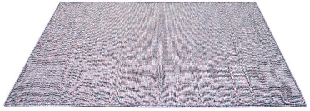 Teppich Palm, Carpet für flach rechteckig, Balkon, UV-beständig, Küche, & Höhe: City, Wetterfest Terrasse, mm, 5 blau/pink gewebt