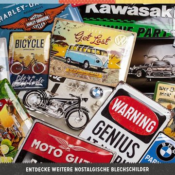 Nostalgic-Art Metallschild Blechschild 30 x 40 cm - Harley-Davidson - Genuine Motorcycles Ribbon