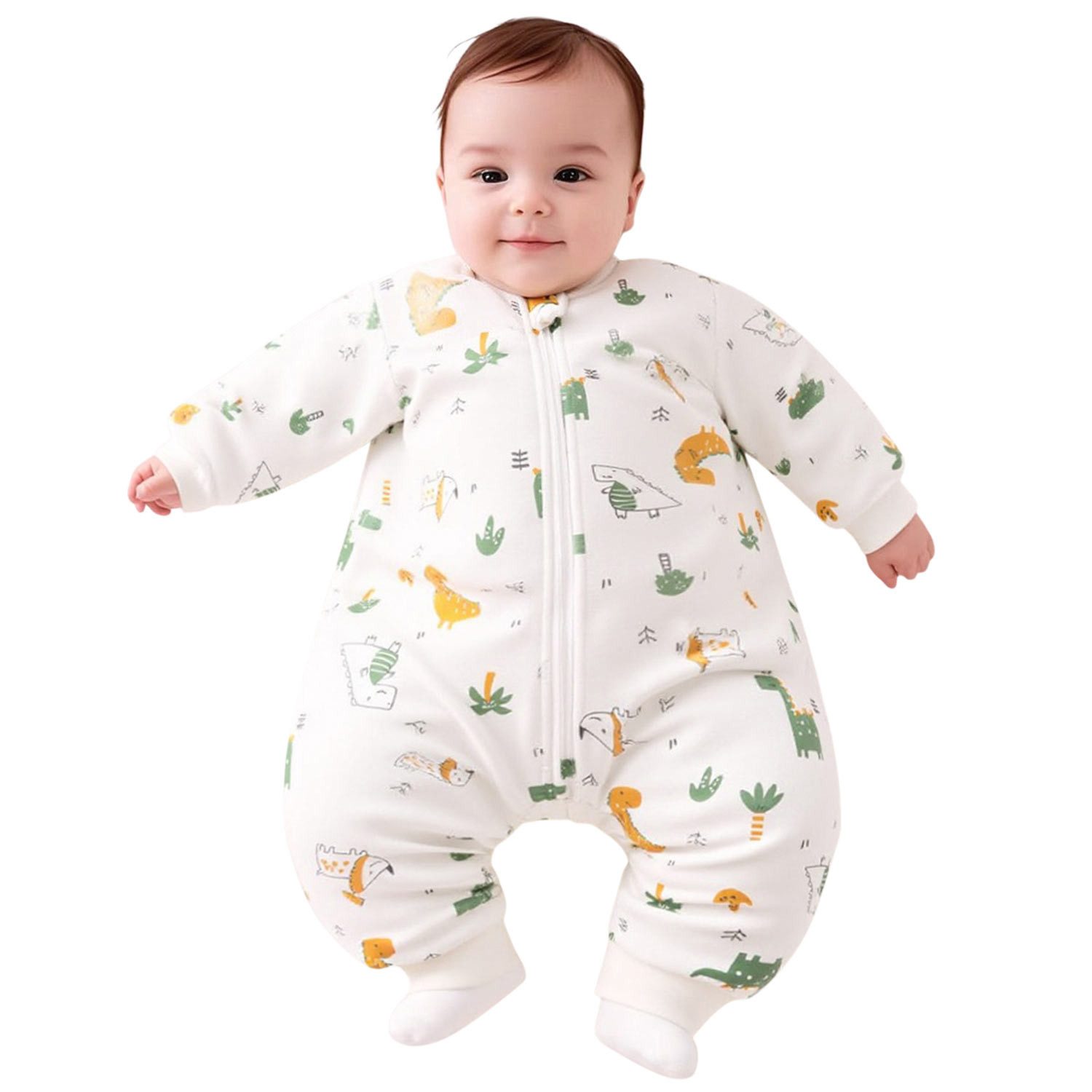 Refttenw Strampler Baby-Schlafsack,Winter Schlafanzug,Schlafsack mit geteiltem Bein