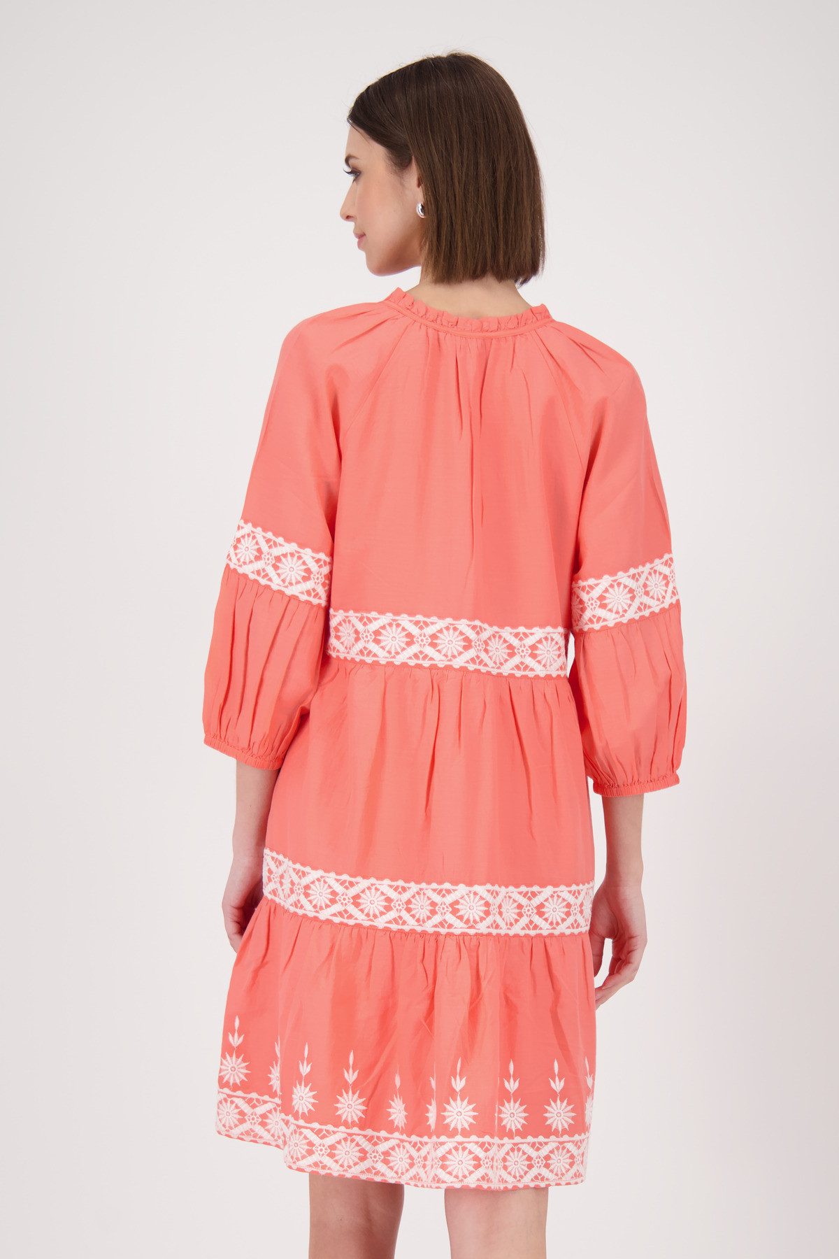 Monari Blusenkleid mit kontrastfarbener Spitze günstig online kaufen
