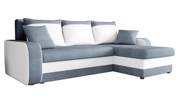 MIRJAN24 Ecksofa Kris Lux, mit Schlaffunktion und zwei Bettkasten, L-Form mit Kissen-Set, L: 238 cm