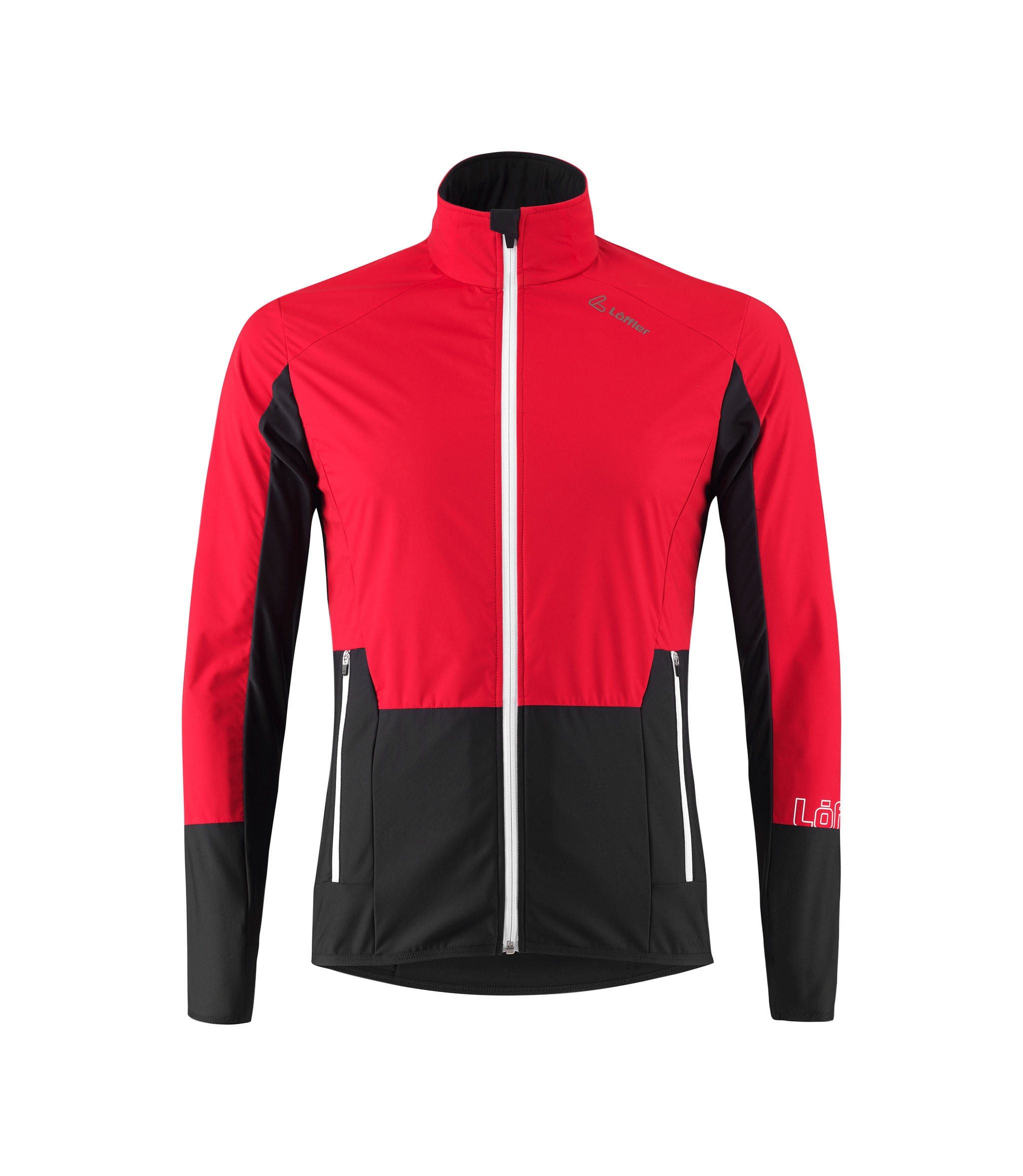 Löffler Softshelljacke Worldcup Rep (winddicht, wärmeisolierend) rot/schwarz Herren