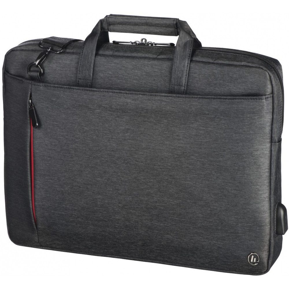 Notebook-Rucksack Hama Laptop-Tasche Manchester schwarz bis 34 cm.