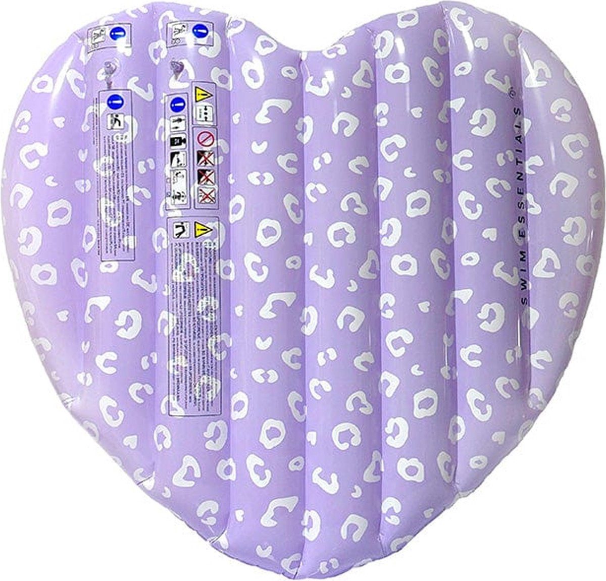 Luftmatratze Swim Essentials Luftmatratze Herz 150 cm Lila Leopard 150 x 100 cm