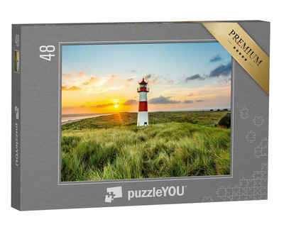 puzzleYOU Puzzle Leuchtturm in List auf der Insel Sylt, 48 Puzzleteile, puzzleYOU-Kollektionen Sylt, Natur, Nordsee, 500 Teile, 2000 Teile