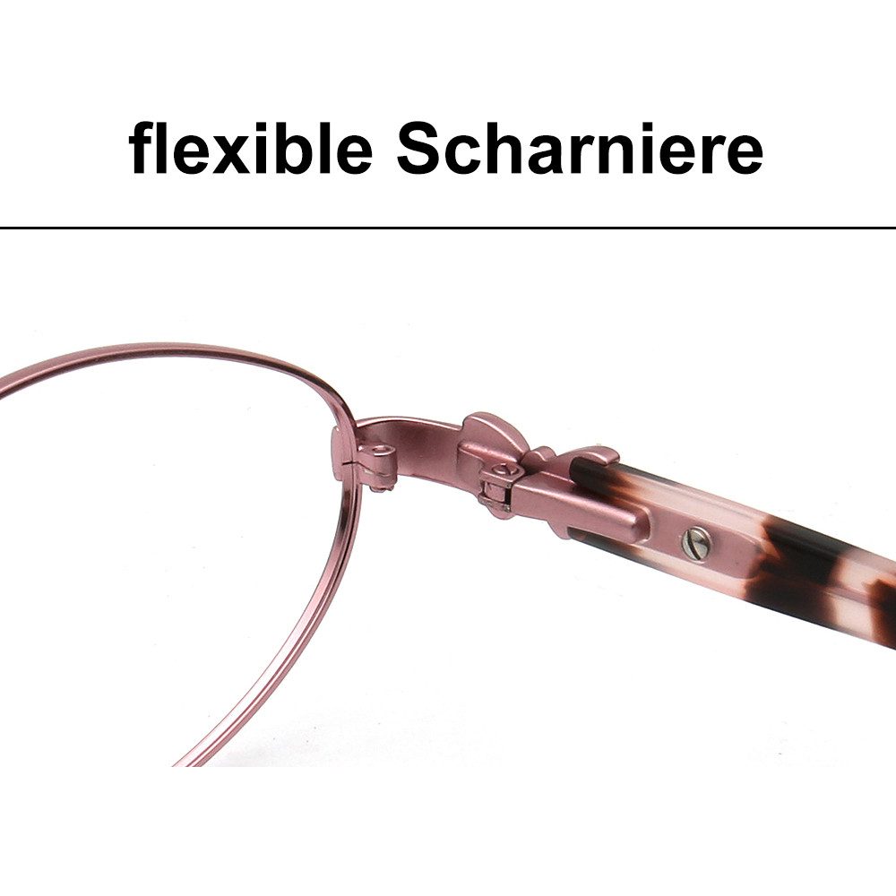 PACIEA Lesebrille Blaulichtfilter Schmetterlingsform Anti-Müdigkeit