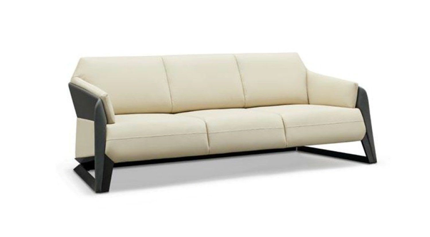 JVmoebel Sofa Europe Ledermöbel Polster Made in Moderne 3-Sitzer Couch Dreisitzer Weißer Neu