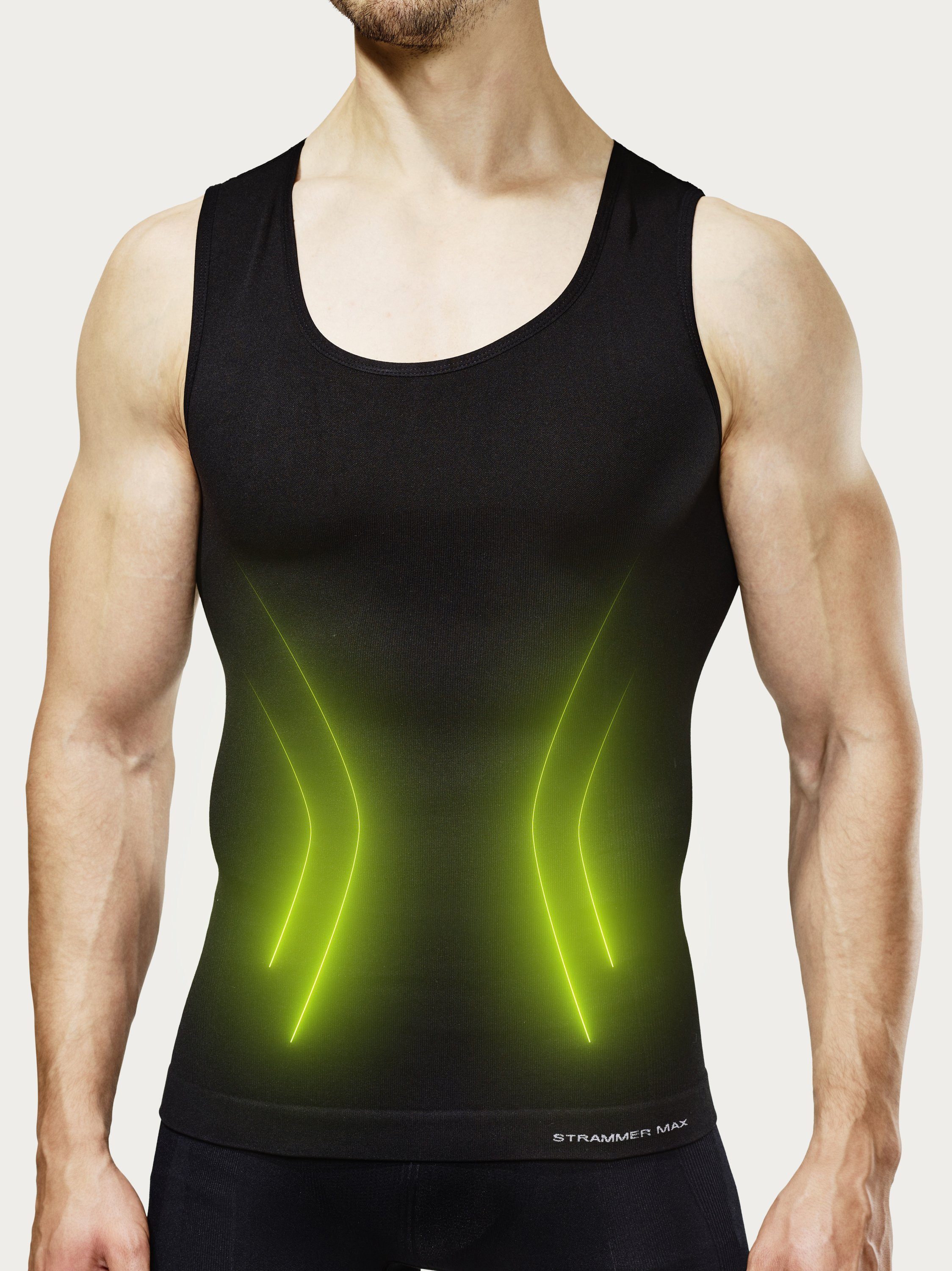 Strammer Max Performance® Kompressionsshirt mit Kompressionseffekt Shapewear, unterstützt die Haltung