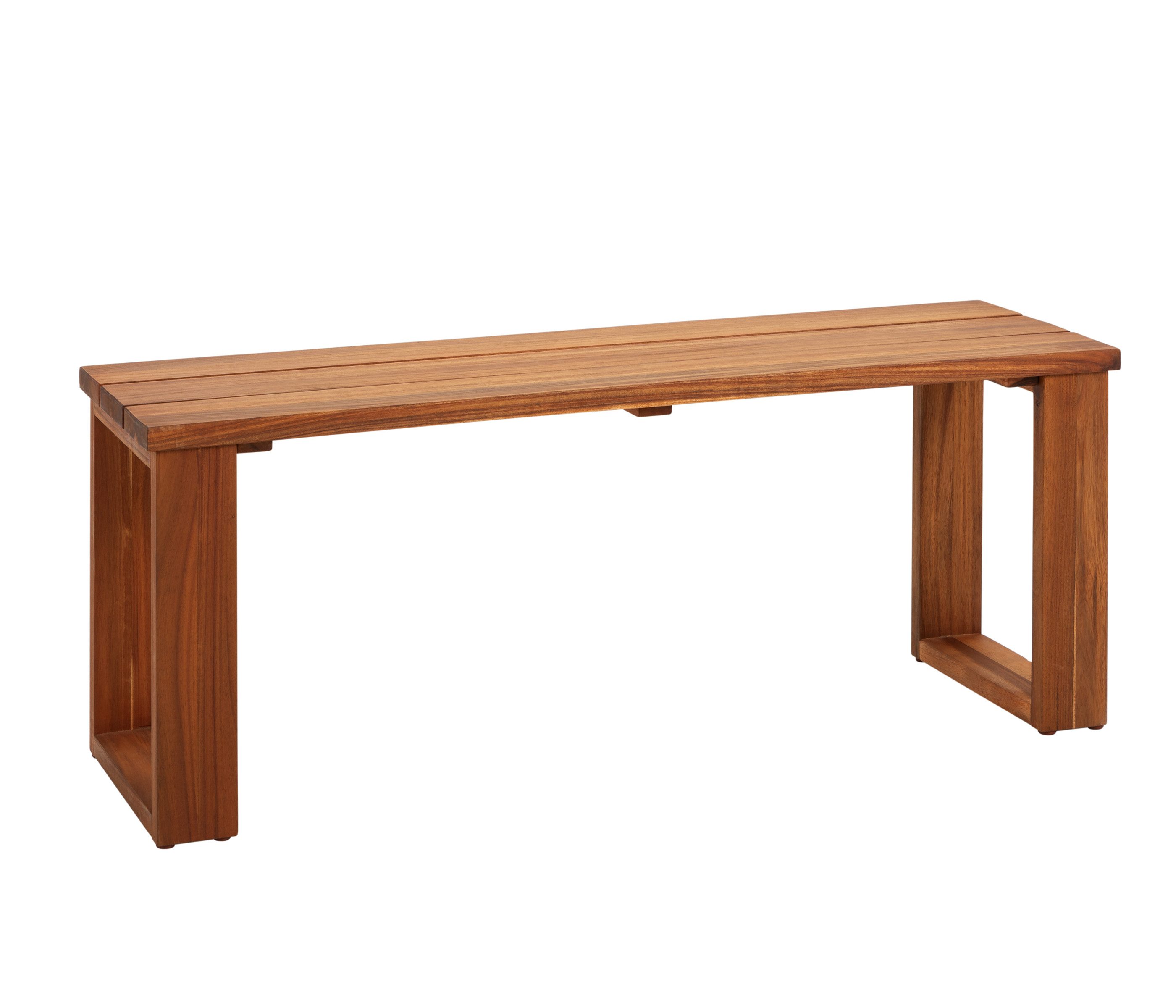 Dehner Balkonset Gartenbank Macao, 2-Sitzer, 115 x 45 x 35 cm, modern-schlichte Gartenbank aus FSC®-zertifiziertem Akazienholz