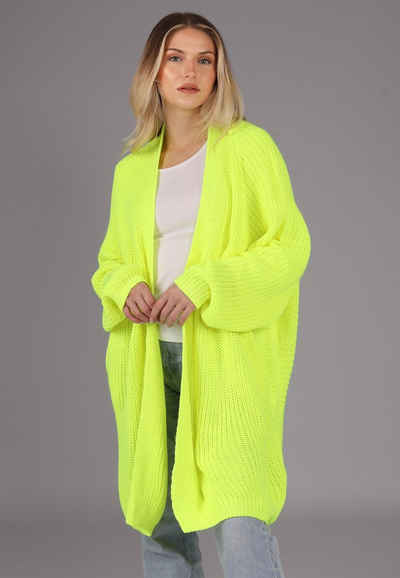 YC Fashion & Style Strickjacke "Vielseitige One-Size Strickjacke in Neon mit Taschen " (Kein Set) Boho