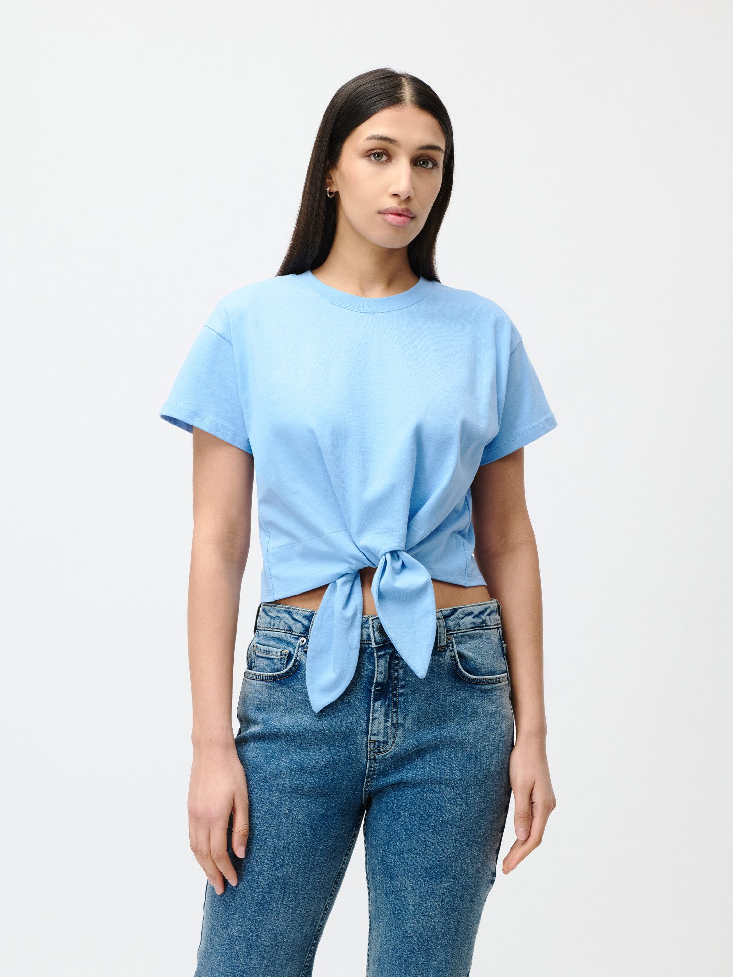 LeGer T-Shirt Tessy, LeGer by Lena Gercke mit Knoten-Detail, cropped