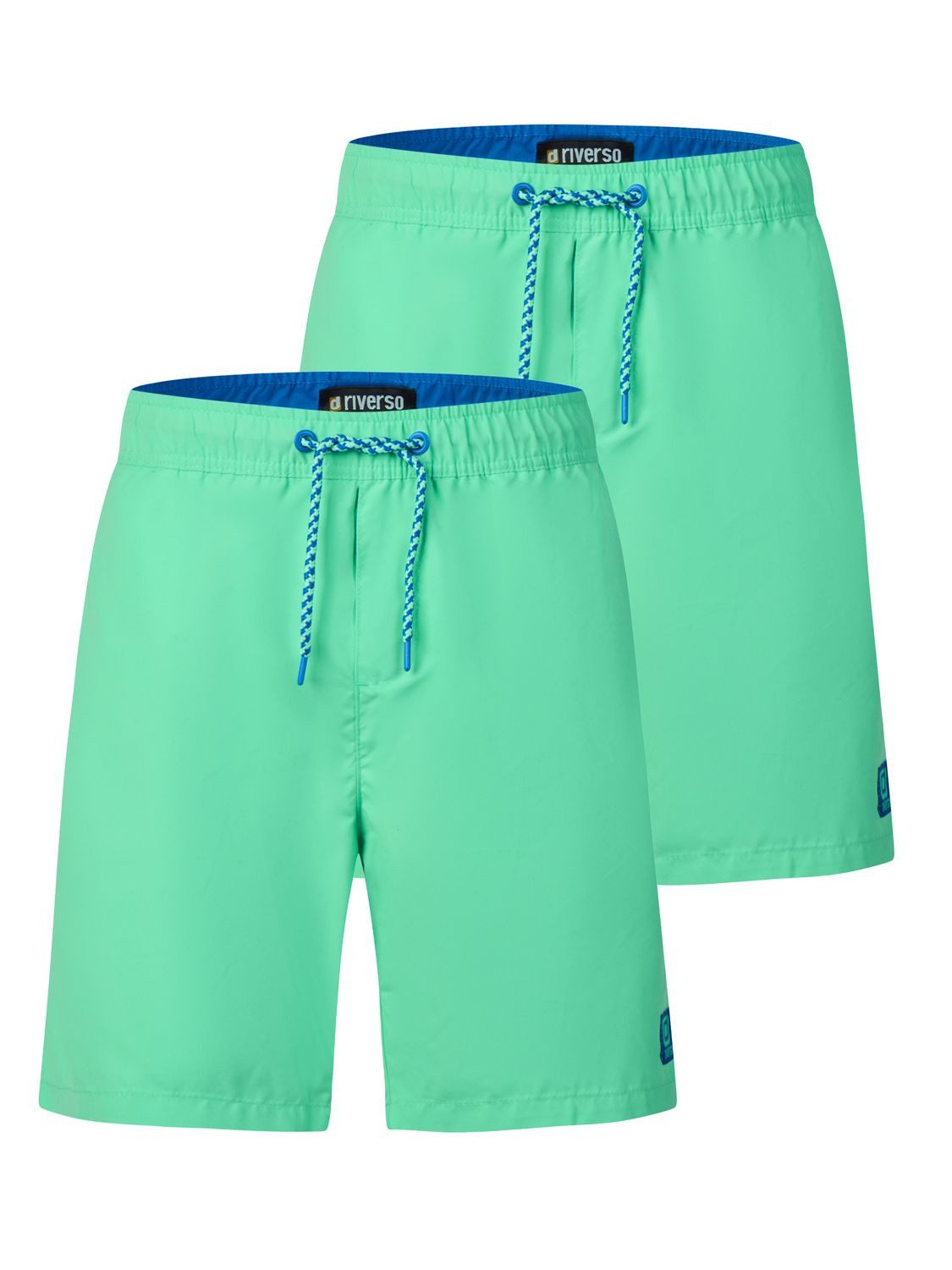 riverso Badeshorts Herren Badehose RIVDavid Regular Fit (2-St) Sportshorts mit Kordelzug
