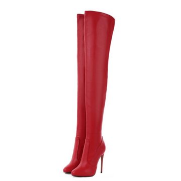 Giaro Giaro Belinda Rot Stiefel Overknee Überkniestiefel Lederstiefel Overkneestiefel Vegan