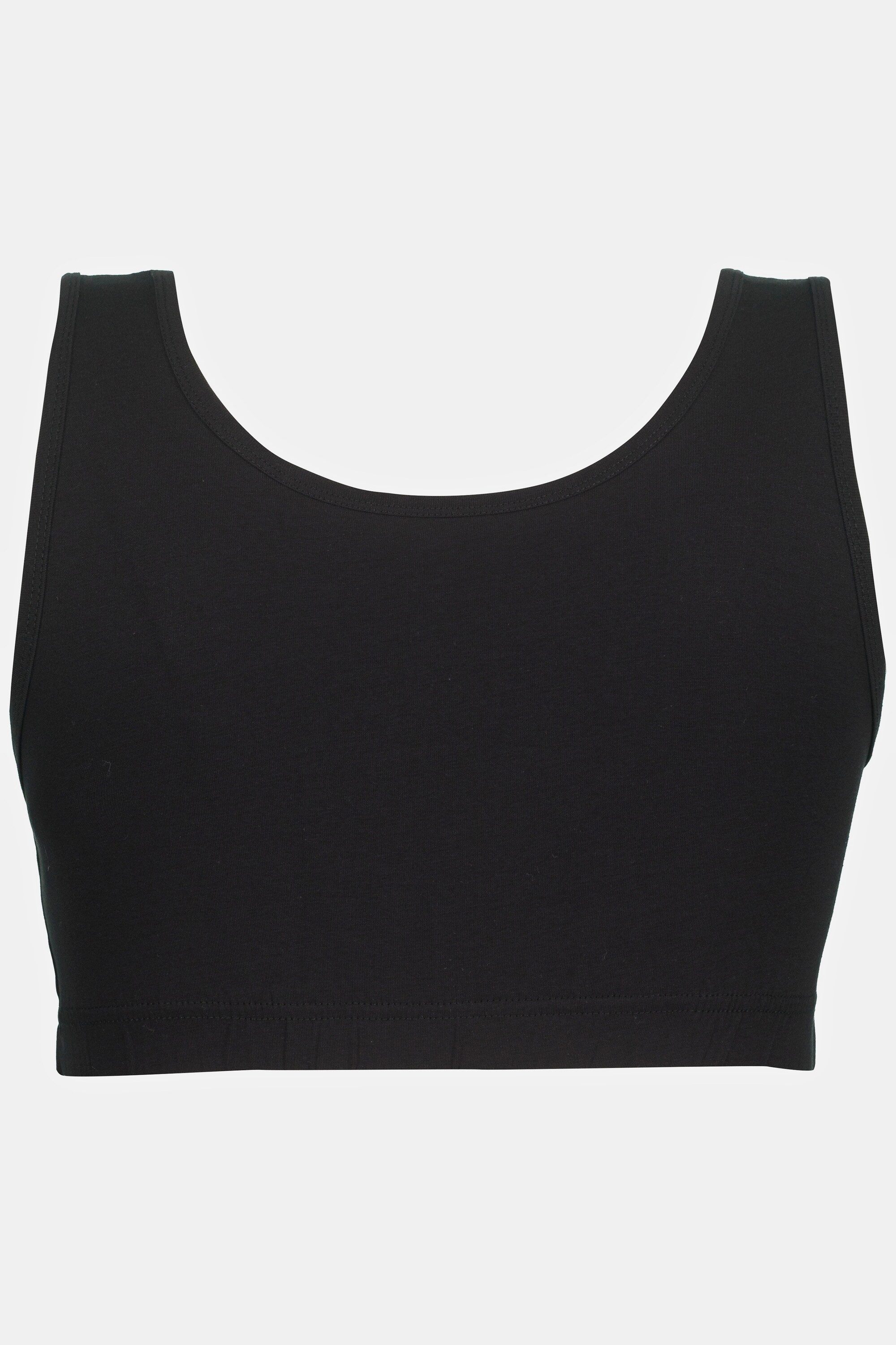 Ulla Popken Bügel-BH Bustier breite Träger Biobaumwolle
