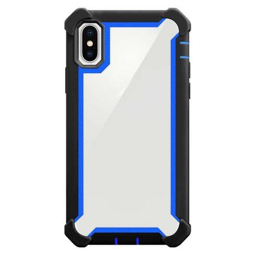 Cadorabo Handyhülle Apple iPhone X / XS Apple iPhone X / XS, Handy Schutzhülle TPU Silikon Cover Bumper - Hard Cover Hybrid Case