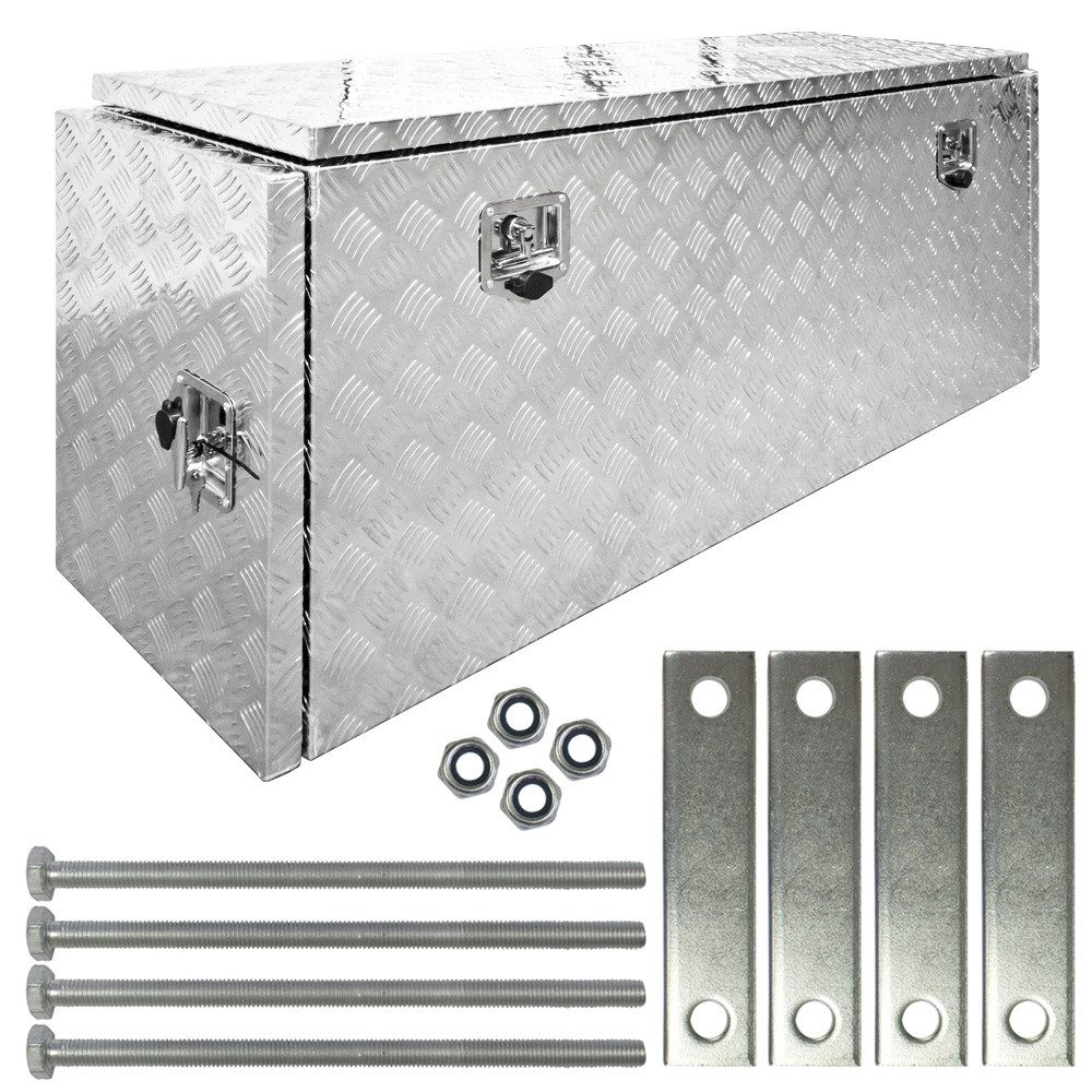 Anhänger-Deichselbox Truckbox Deichselkasten P402 inkl. Montagesatz Deichselbox Aluminium