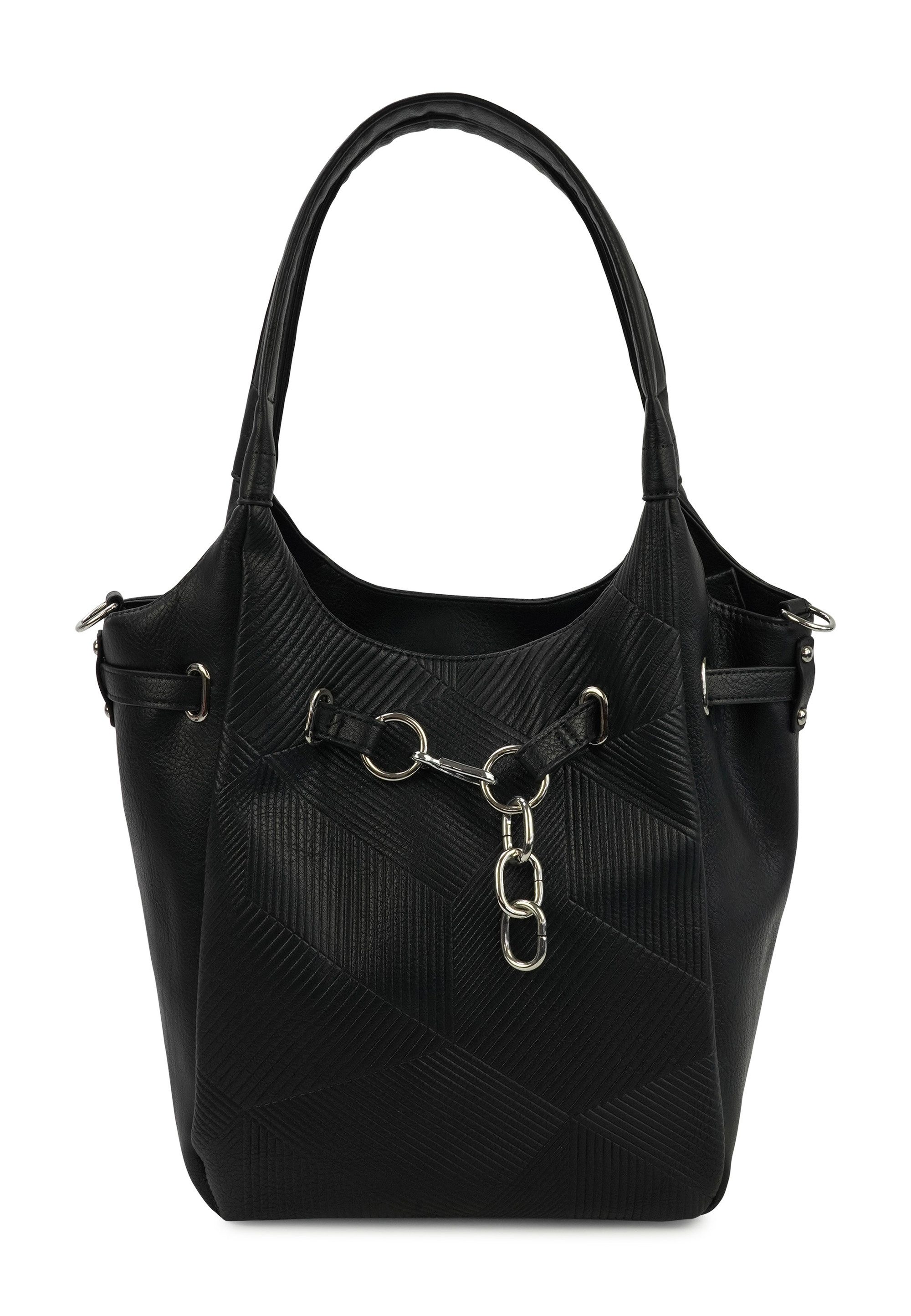 Harpa Schultertasche Regina, in Trapezform mit unterteiltem Hauptfach