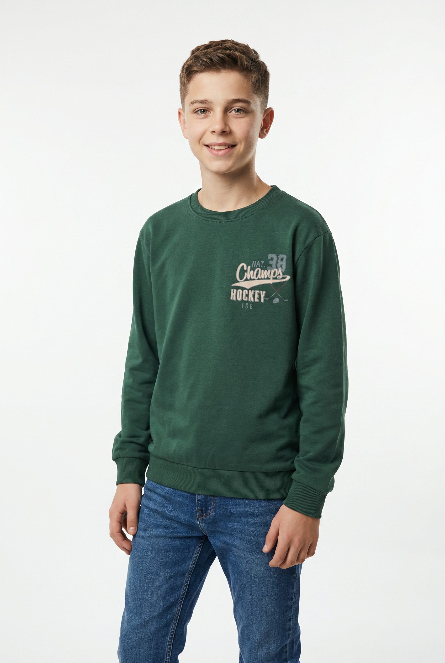 Name It Sweatshirt NKMSAUL LS NREG SWEAT BRU BOX