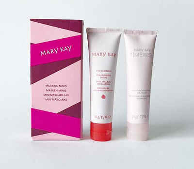 Mary Kay Gesichts-Reinigungsmaske Pink Clay rosa Tonerde 34 g - Moisture Renewing Gel Minis