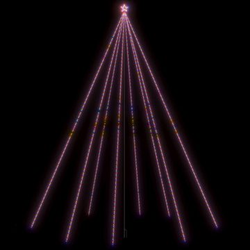 vidaXL Lichterkette Weihnachtsbaum-Lichterkette Indoor Outdoor 1300 LEDs Bunt 8 m