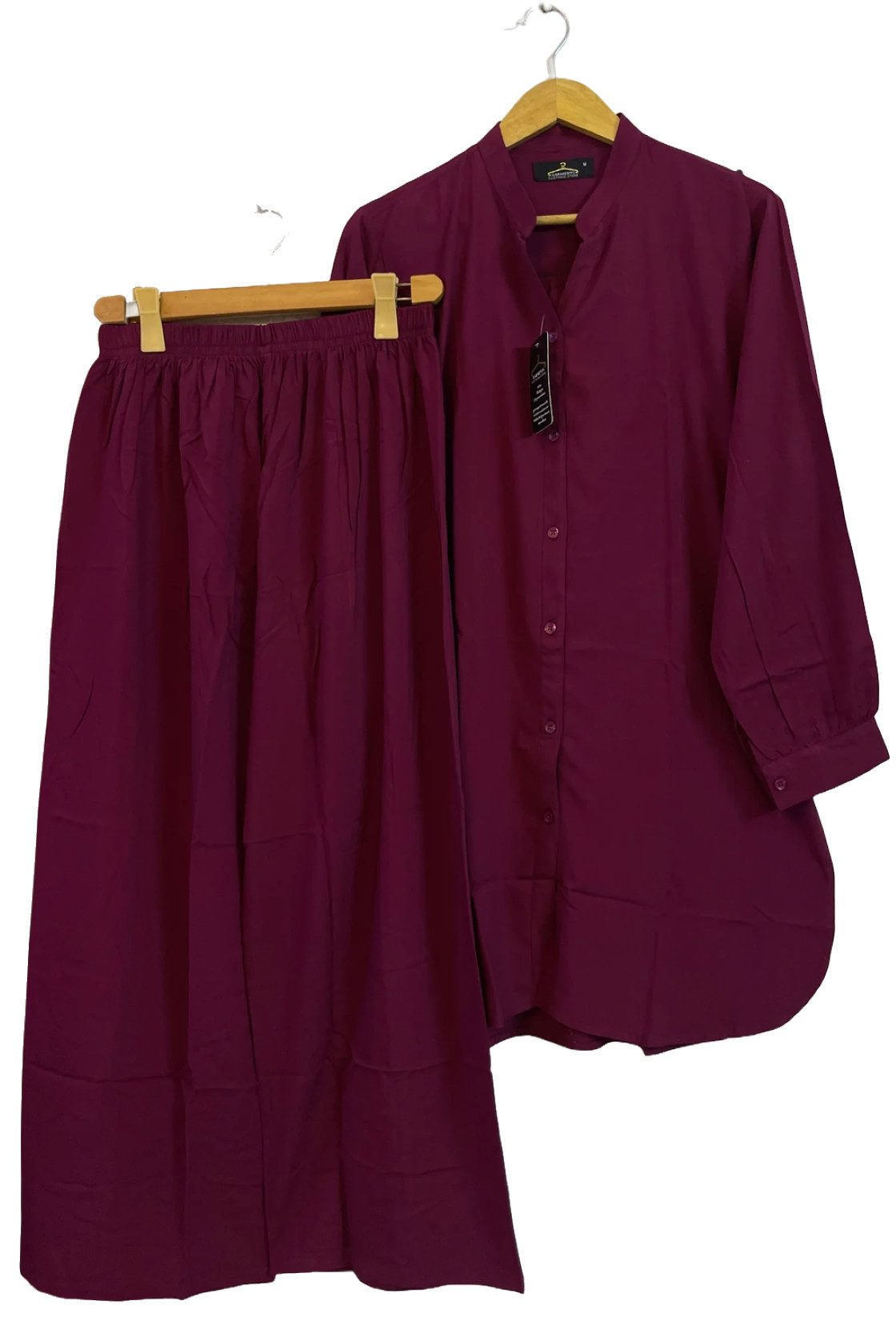 PfauGermany Langarmhemd All day Comfort Wear .Co-Ord set .2pcs .Hemd +Palazzo Hose – Bild 4 von 4