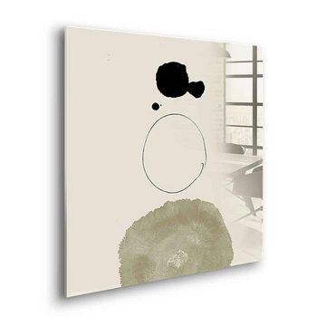 DOTCOMCANVAS® Acrylglasbild Zen - Acrylglas, Acrylglasbild Zen beige moderne abstrakte Kunst Druck Wandbild