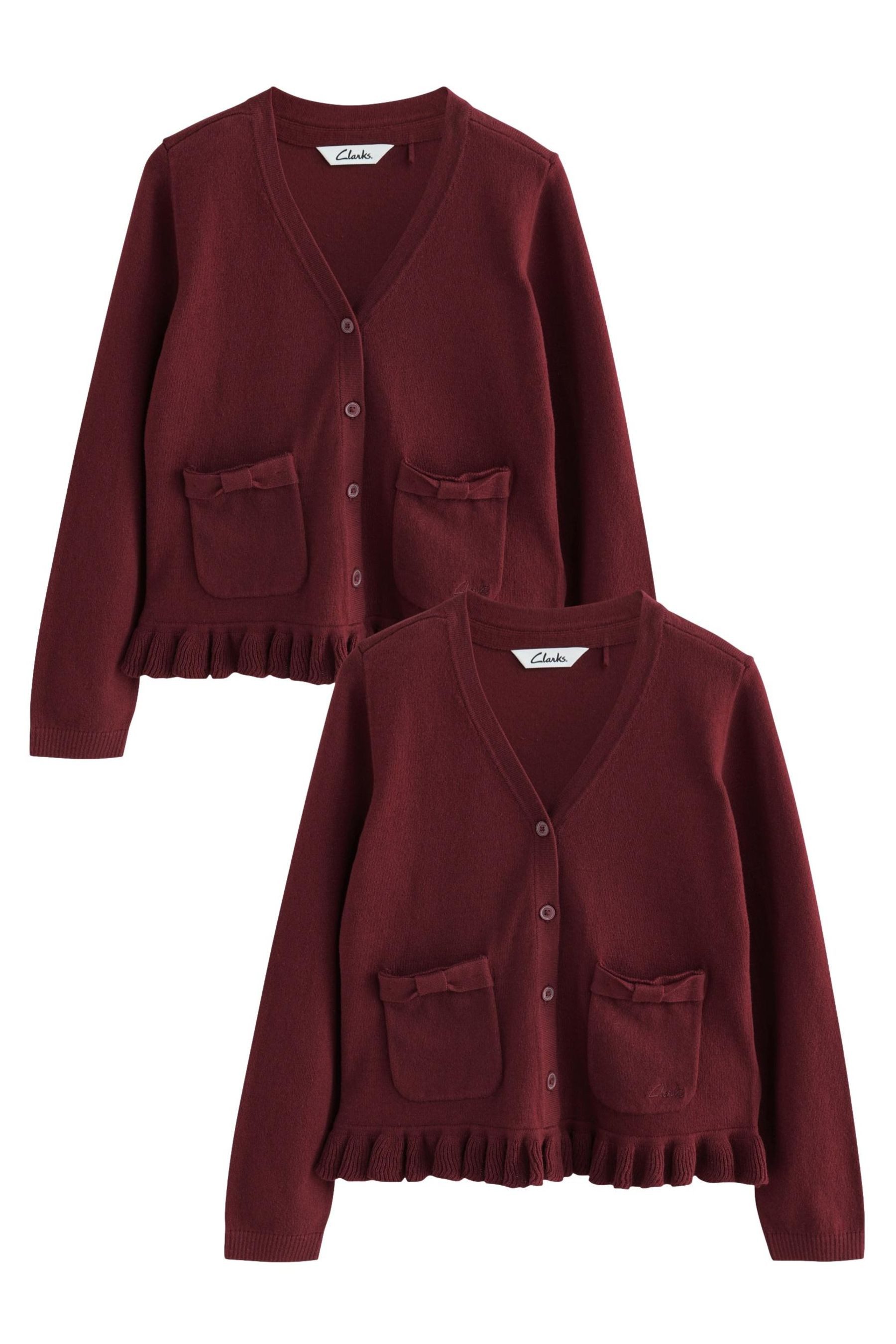 Clarks Strickjacke Clarks Schul-Strickjacken für Mädchen, 2er-Pack (2-tlg)