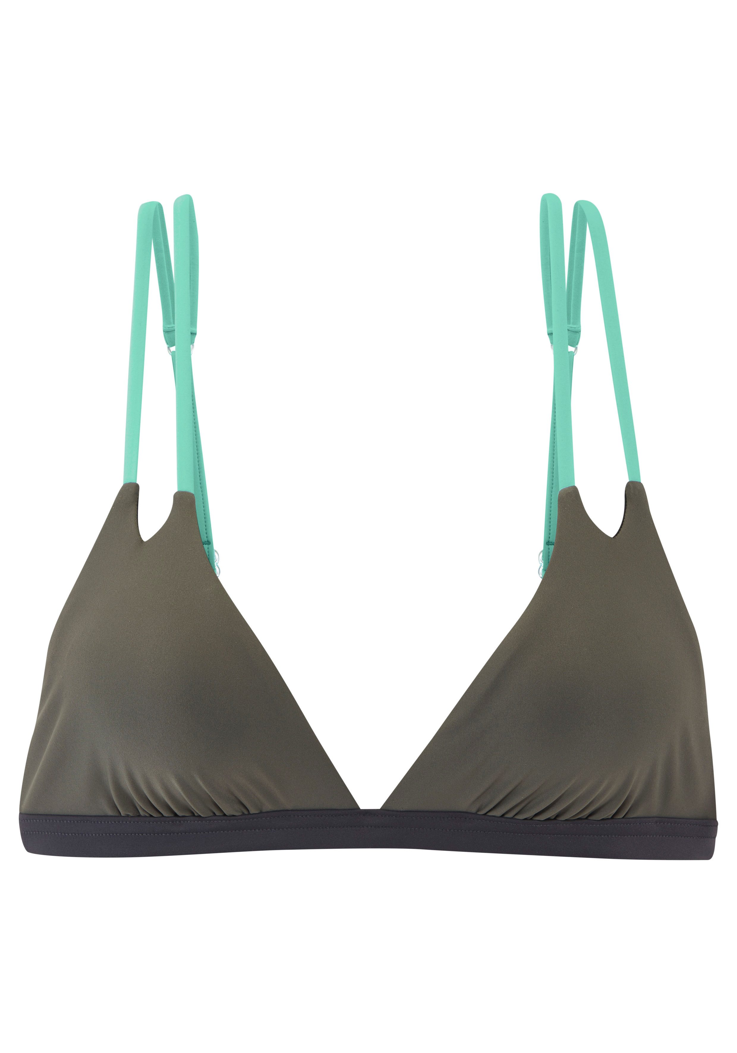 s.Oliver Triangel-Bikini-Top Yella, mit Doppelträgern und kontrastfarbenen günstig online kaufen