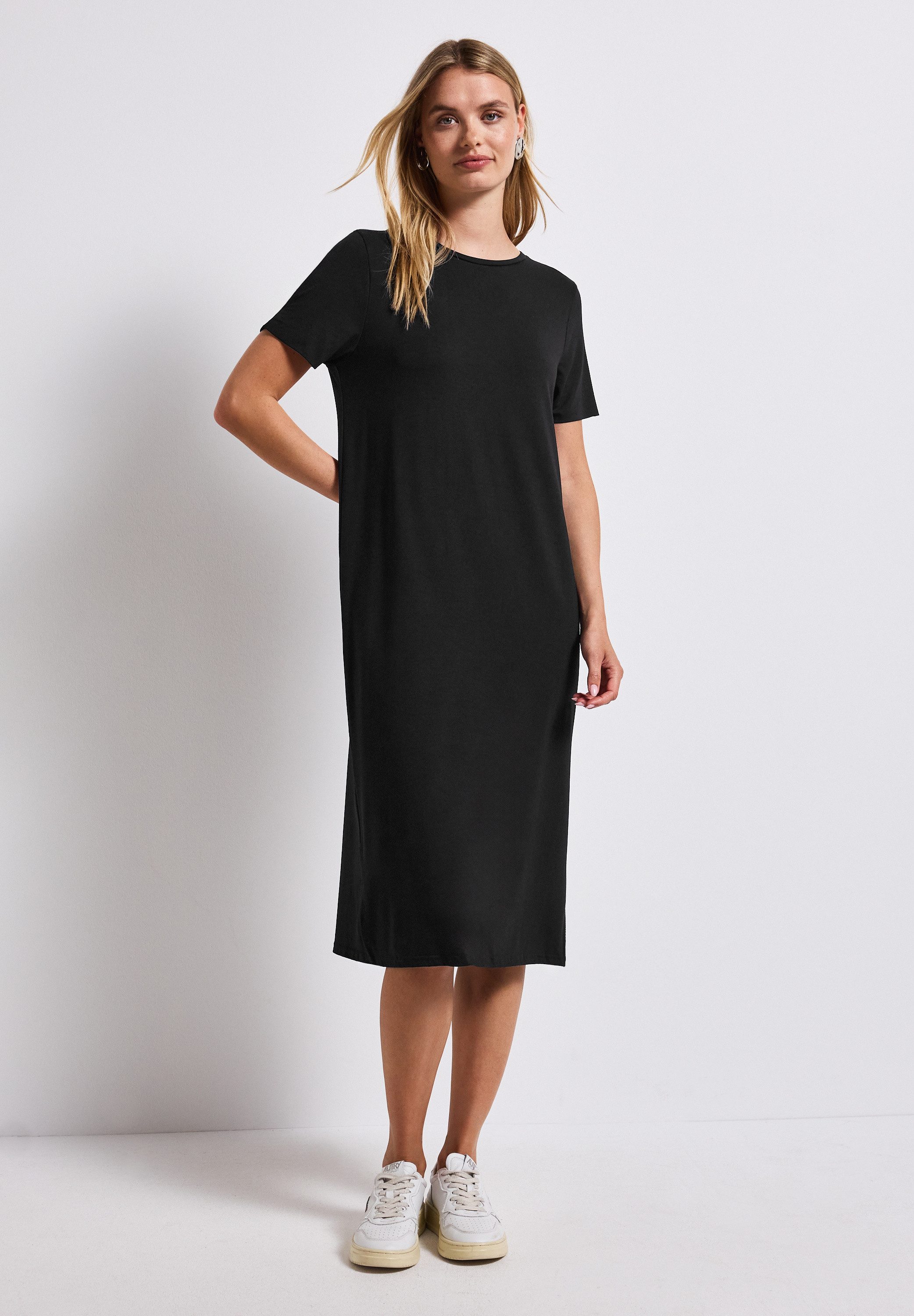 STREET ONE Shirtkleid mit Schlitzdetail günstig online kaufen