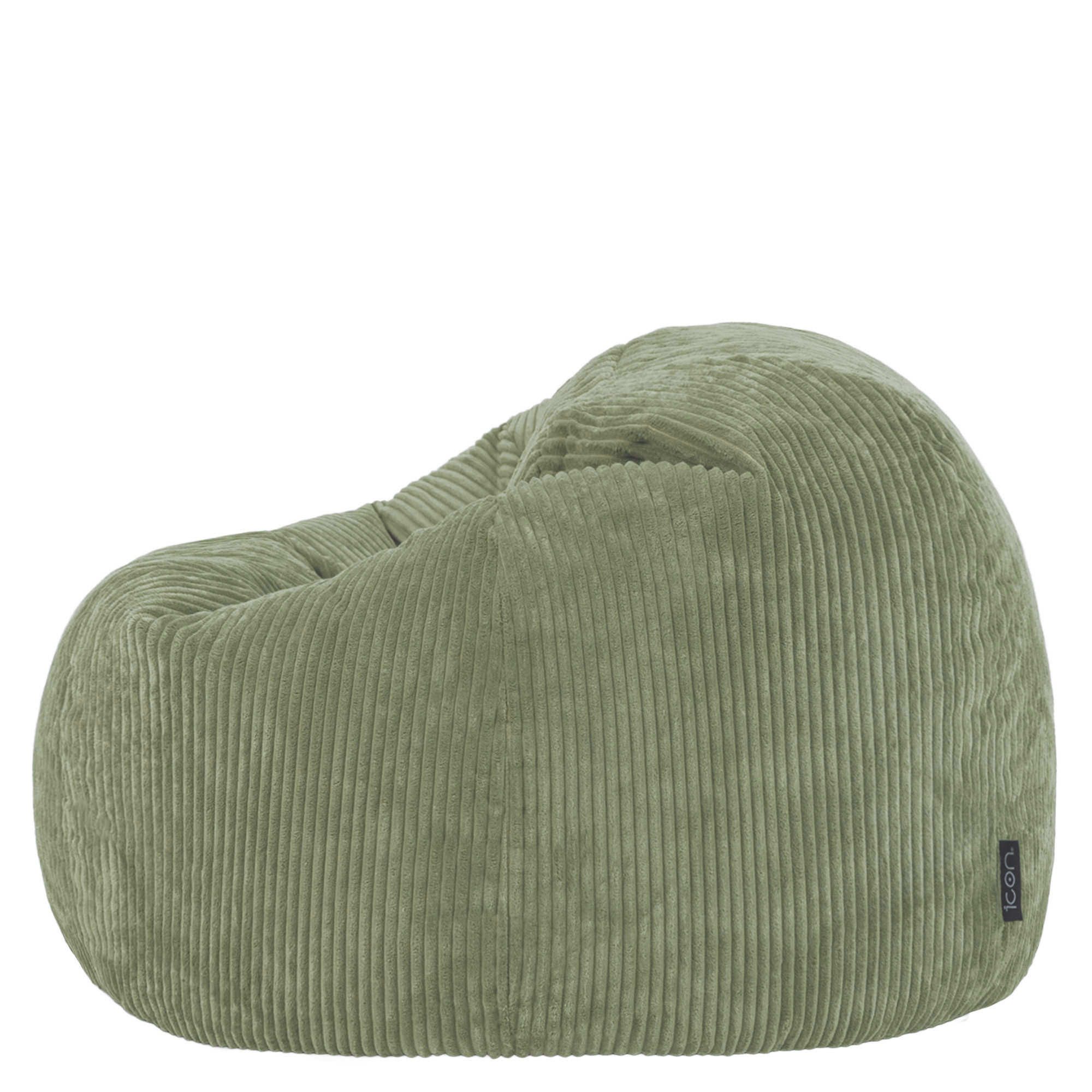icon Sitzsack Sitzsack Erwachsene aus Cord flauschig „Kingston“, 85x50cm, Made in Germany, für Erwachsene & Kinder, mit Füllung – Bild 5 von 5